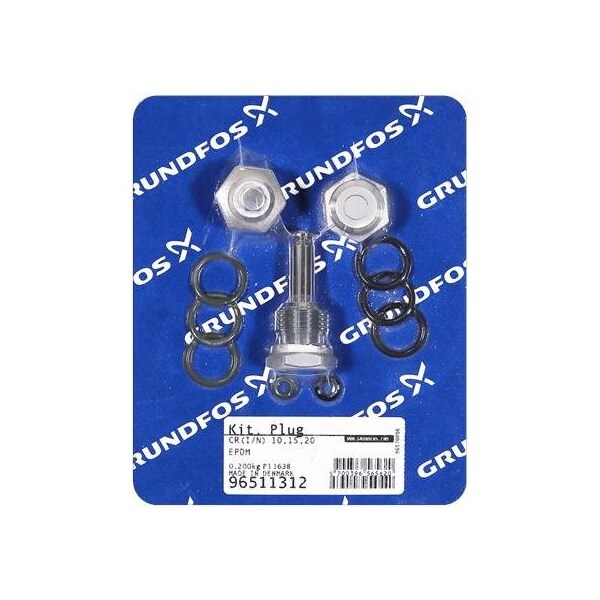 Grundfos CR Series Repair Parts, Plug Kit. 96511312 Zoro